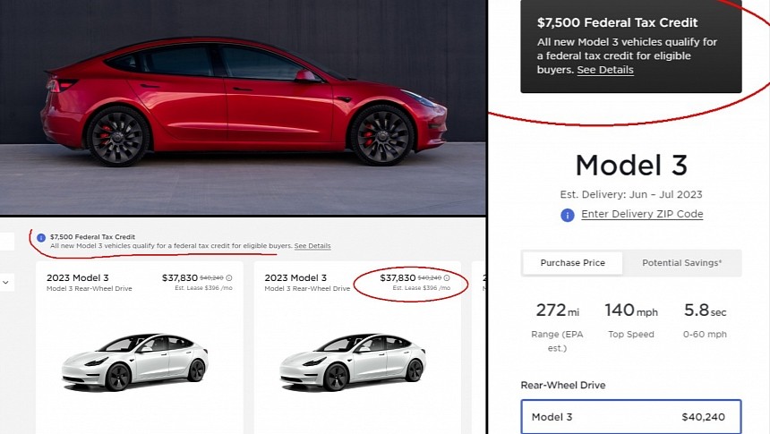 All Tesla Model 3 variants are now eligible for the full $7,500 IRA tax credit
