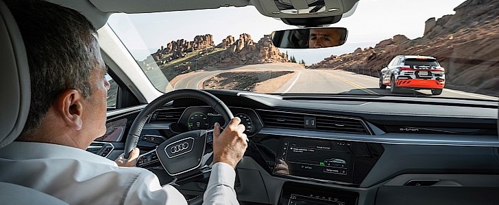 AUdi -tron SUV uses a recuperation system to increase range
