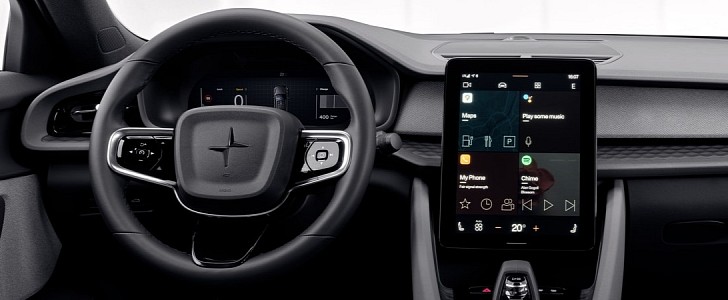 Google Maps integrated into the Polestar 2