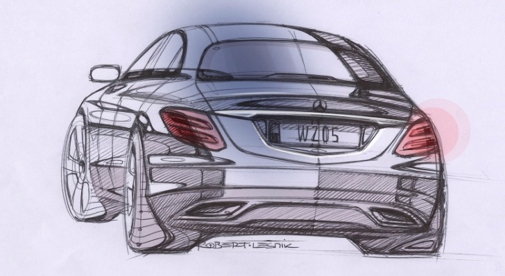 Mercedes-Benz C-Class W205 Official Sketch