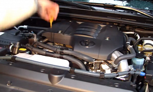 How to Check and Add Engine Oil on 2009+ Toyota Land Cruiser