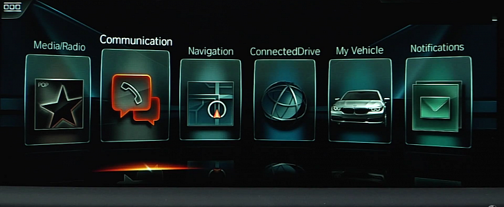 BMW iDrive screen