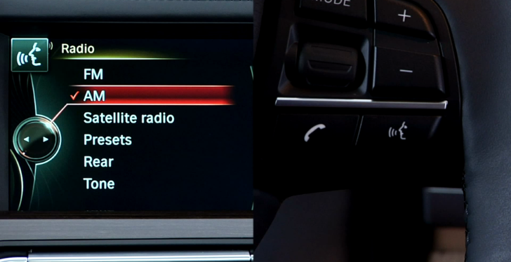 BMW iDrive interface