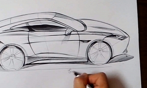 How to Draw the Jaguar F-Type Coupe