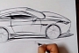How to Draw the Jaguar F-Type Coupe