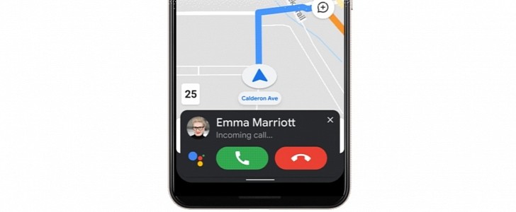 The new driving mode in Google Maps