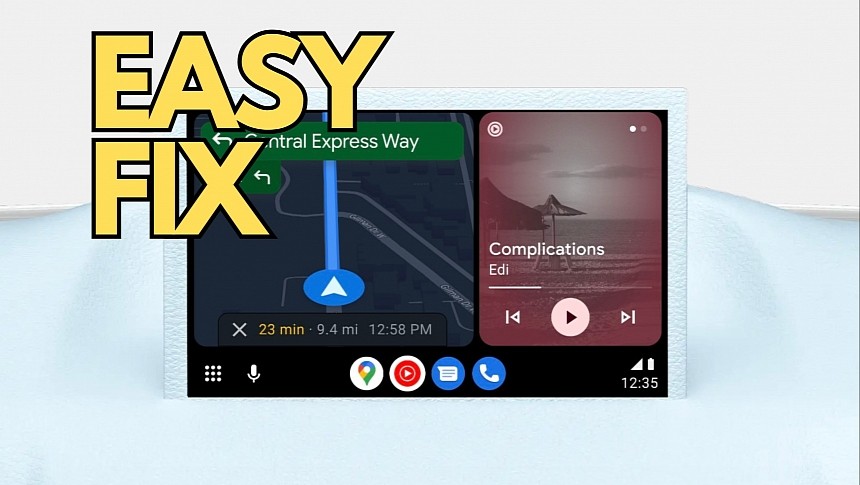 This fix brings back the taskbar on Android Auto