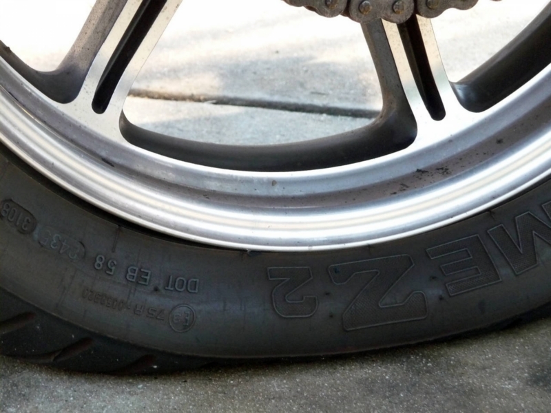 Always check your tires and inflate them properly before storing the bike