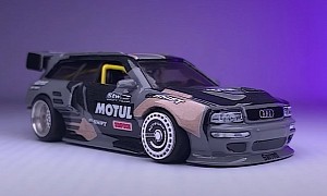 How to Ruin an Iconic 1994 Audi RS2 Avant by Turning It Into a Race Car (Not Life-Sized)