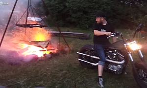 How to Use a Harley-Davidson to Light a Fire