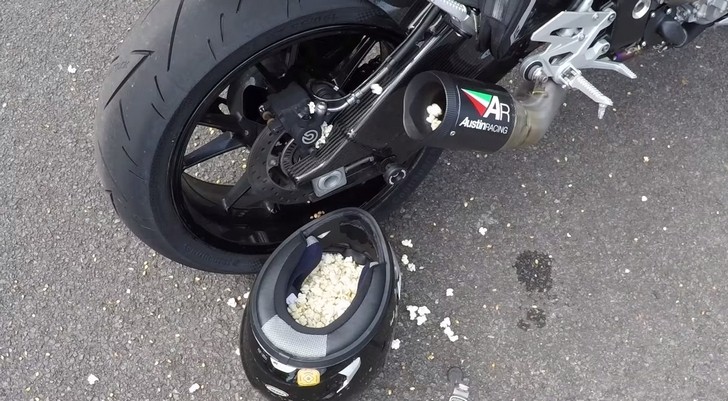 Using a BMW S1000RR to make popcorn