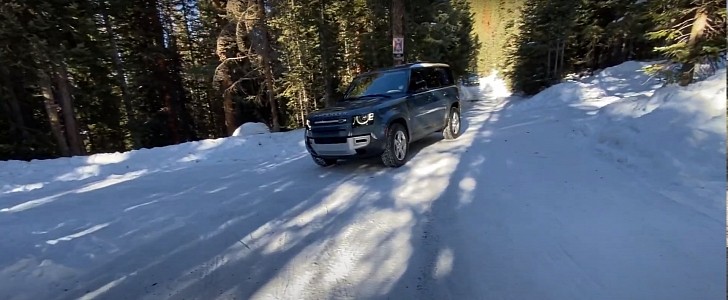 2020 Land Rover Defender snow testing