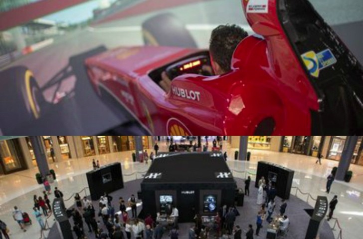 Hublot and Ferrari Present Their Racing Simulator Challenge to Middle East
