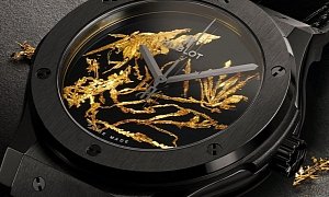 Hublot Offers Unapologetic Timepiece With Crystalized Gold as the Star