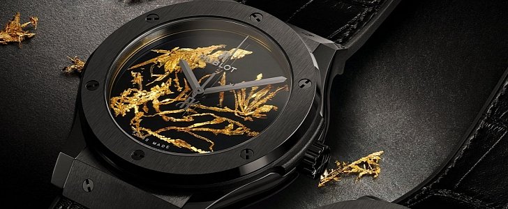 Hublot Offers Unapologetic Timepiece With Crystalized Gold as the Star
