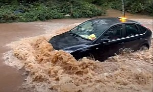 Hubristic Ford Focus Driver Shows Why We Must Respect Water Crossings