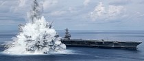 Huge Blast Rocks USS Gerald R. Ford, Carrier and Marine Life Not Harmed by Test