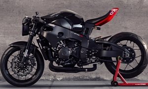Huge MOTO Honda CBR Black Is the Ultimate Custom Fighter