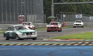 Huge Pack of Classic Alfa Romeos Take Monza by Storm, Pure Awesomeness Ensues