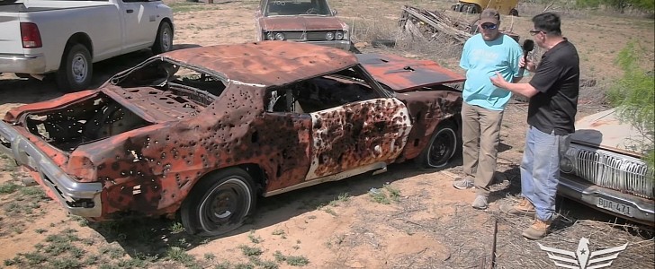 1970 Pontiac GTO from Great Texas MOPAR Vehicle Hoard Auction showcased before sale 