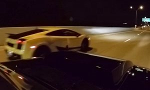 Huge Turbo Mustang Fights 1,500 HP Twin-Turbo Lamborghini in Texan Street Racing