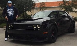 Hulk Hogan Wants to Hit 203 MPH in His Dodge Demon after Changing the Tires