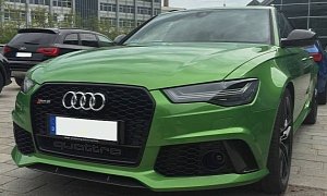 Hulk on Wheels: Java Green Audi RS6 Avant Is Not a BMW