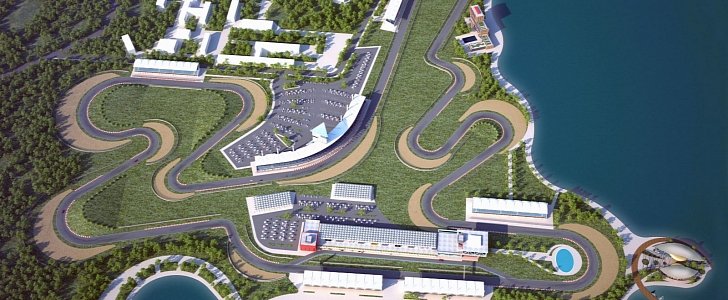 conceptual design of Formula 1 autodrome in Baku