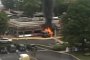 Hummer Driver Rams Crowded Restaurant Until His Vehicle Sets on Fire