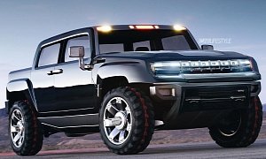 Hummer Electric Pickup Truck Rendered, Looks Spot On