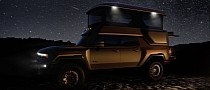 Hummer EV SUV Grows a Pop-Up Tent on the Roof, Perfect for an Outdoor Weekend