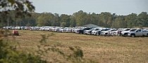 Hundreds of Unfinished GM Trucks Parked in an Empty Field Are a Chip Nightmare