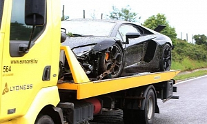 Hungarian Football Player Wrecks Lamborghini Aventador