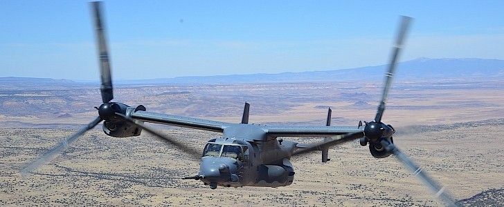 CV-22 Osprey on refueling mission