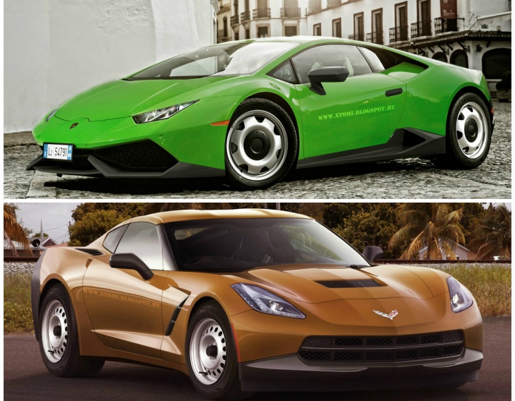 Supercars and sportscars with steel wheels