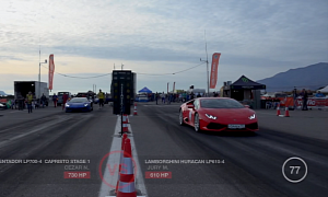 Lamborghini Huracan vs Aventador Drag Race Is Very Close