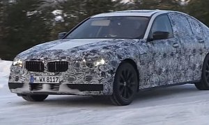 Hybrid 2017 BMW G30 5 Series Spotted in Production Guise