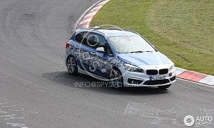 Hybrid BMW 2 Series Active Tourer Spotted on the Nurburgring