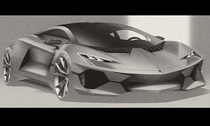 Hybrid Lamborghini Imagined by Independent Illustrator, Refuses to Show Its True Colors