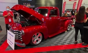 Hydrogen-Burning '49 LS3-Powered Chevy Pickup at 2021 SEMA, a Little Early to the Party?