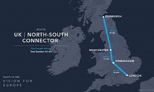 Hyperloop One Reveals Nine Possible Routes around Europe