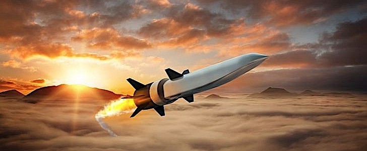 Hypersonic missile rendering