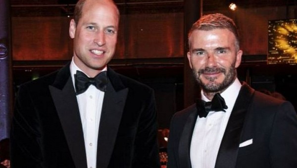 Prince William and David Beckham at The Eartshot Prize ceremony 2022