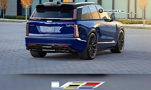 Hypothetical Cadillac Vistiq-V Swaps the EV to ICE Power; Three-Row SUV Packs 682 HP