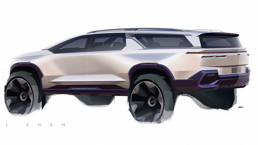 GM Design Chevrolet SUV CGI illustration
