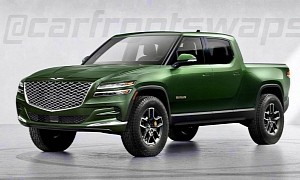Hypothetical Genesis GV80 Truck Shows the Rivian R1T In Cahoots With Hyundai
