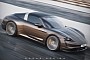 Hypothetical Porsche 911E Targa Mixes Taycan DNA With Coolest 992-Series Variant