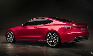 Hypothetical Tesla Model GT Shapeshifts the Quirky BMW 4 Series Coupe Into a Sleek EV