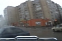 Hyundai Accent Violently Slams into SUV in Russia