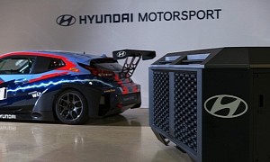 Hyundai Debuts Hydrogen Charging System at World's First Touring Race for EVs